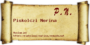 Piskolczi Nerina névjegykártya